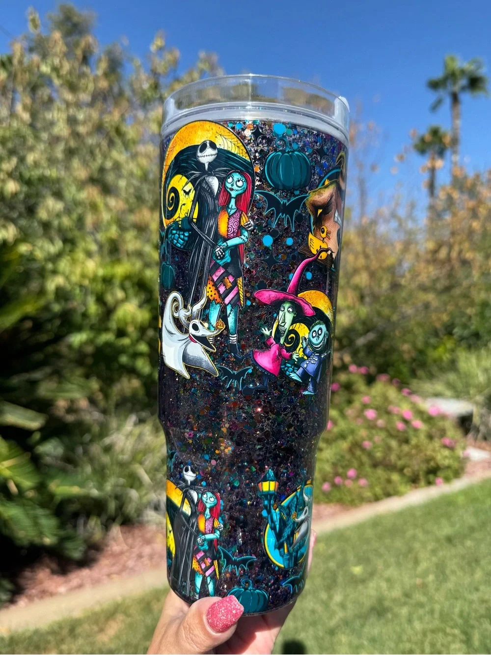 Nightmare Before Christmas Snow globe Tumbler 40oz